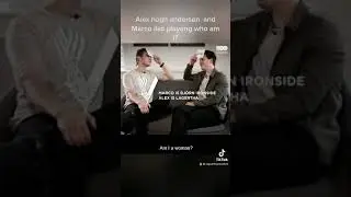 Alex hoegh Andersen and Marco illso playing who am I?-Hbo Nordic