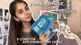 5 СОВЕТОВ для учебы | как учиться МЕНЬШЕ, но ЛУЧШЕ?