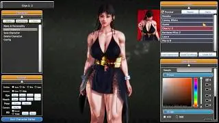 Street Fighter and Dead or Alive chars on jap ero game Honey Select