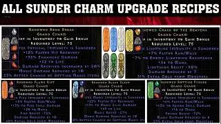 All Sunder Charm Upgrade Recipes (Latent → Renewed) | Diablo 2 Resurrected