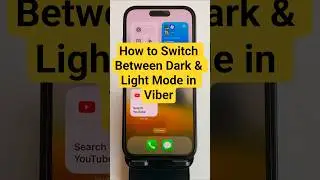 How to Switch Between Dark & Light Mode in Viber! on iphone 