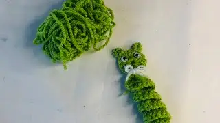 🐛Crochet Worry Worm ..How to do a pocket hug for BEGINNERS 🐛HOW TO CROCHET Caterpillar Small Gifts
