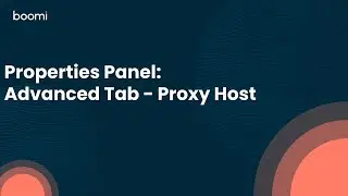 Properties Panel: Advanced Tab - Proxy Host