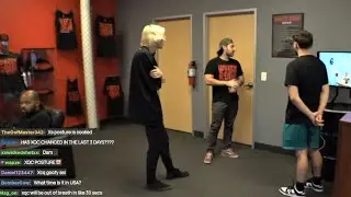 xQc with the goblin posture