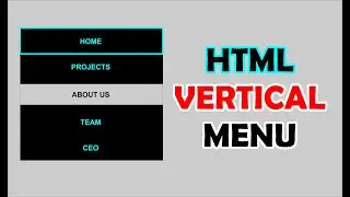 HTML vertical navigation menu | latest vertical menu using css