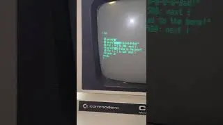 CBM 8032: Fun with cursor commands in BASIC