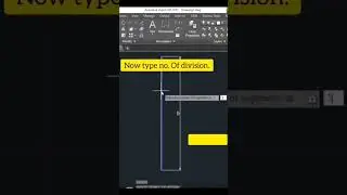 Divide command in AutoCAD.