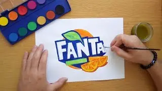 How to draw the new Fanta logo