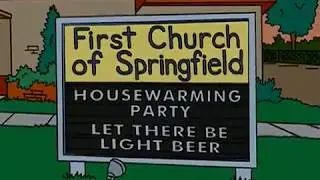 The Simpsons - Party at Church