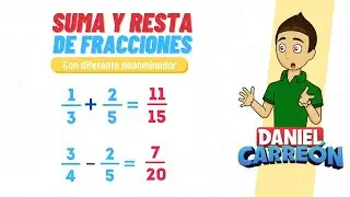 ADDITION AND SUBTRACTION OF FRACTIONS WITH DIFFERENT DENOMINATORS Super easy - For beginners