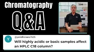 Will highly acidic or basic samples affect an HPLC C18 column?