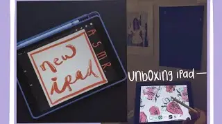 iPad Unboxing (aSmR) | ipad accessories, 2020 8th generation, my first ipad