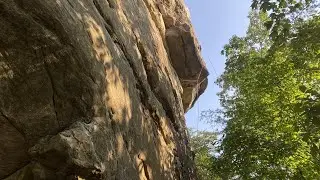 Trad Climbing "Another Fallen Angel" 5.10 | Sunset Park, TN