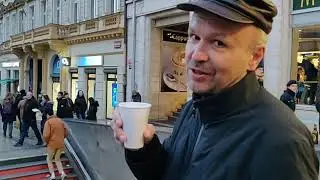 #3 ЗИМНЯЯ ПРАГА, РУССКИМ НЕ ПРОДАЛИ КОФЕ, ИДЕМ в КОЗЛОВНУ! На Прикопе, Вацлавская площадь.