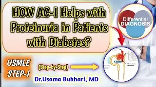 HOW AC-I Helps with Proteinuria in Patients with Diabetes?|USMLE STEP-I|STEP-II CK|IM & FM Residents