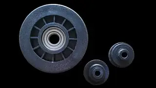Roldana com rolamento para aparelhos de musculação