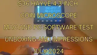 $36 Hayve DM7-Z01C Coin Microscope - Unboxing & Impressions | July 2024 