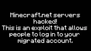 Minecraft.net Servers Hacked!