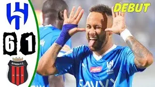 Neymar Al Hilal Debut vs Al Riyadh..