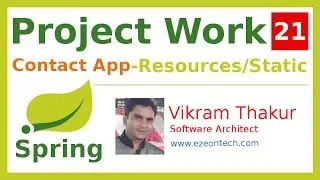 21-Spring MVC - Project Work | Resource Handler - CSS, JS, Images (Contact App)- By eZeon