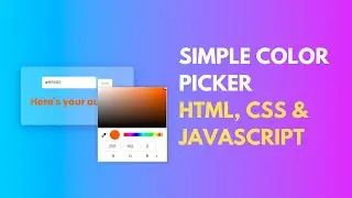 Simple Color Picker using HTML, CSS & JavaScript