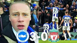 I CAN'T BELIEVE MY EYES!! | 3-0 | Brighton VS Liverpool | Match Day Vlog