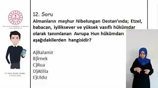 İslamiyet Öncesi Türk Tarihi Çözüm Videoları 14 TARİH (İşaret Dili ile Desteklenmiştir)