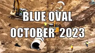 BlueOval Battery Park OCTOBER 2023 Construction Update - Drainage Culverts, Riverside Farms