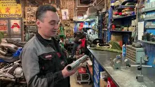 Правка вилки мотоцикла