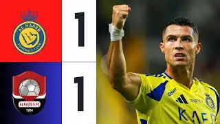 Al-Nassr 1-1 Al-Raed | All Goals & Highlights (Ronaldo not Happy)