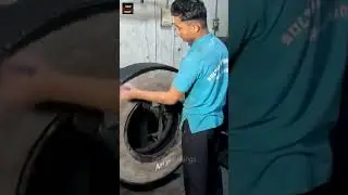 Amazing Process of Repairing Old Tires