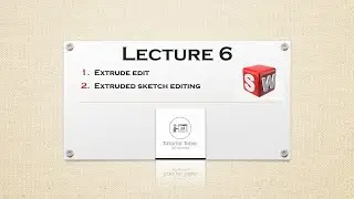 how to edit extrude and sketch extrude feature in Solid works by Tutorial Tuber