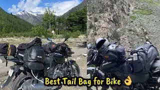 BEST TAIL BAG FOR BIKE | TOURING SETUP LADAKH RIDE & SPITI RIDE | WATERPROOF and EASY TO MOUNT