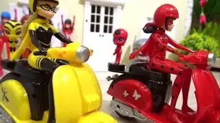 ЛЕДИБАГ и КВИН БИ на СКУТЕРАХ! ГОНКИ на УРОКЕ!