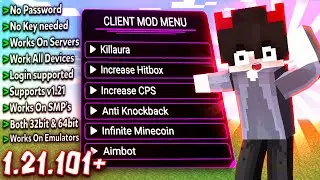The *BEST* Hacked Mod Menu Client for MCPE 1.21.101+