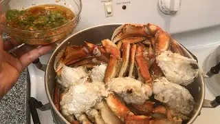 🦀ปูนึ่งน้ำจิ้มซีฟู้ดแซบจ้า ปูตัวใหญ่เนื้อเยอะเลยค่ะ