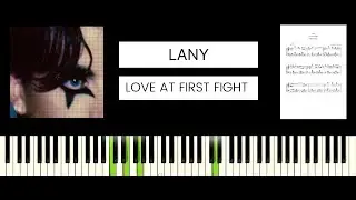 LANY - Love At First Fight (BEST PIANO TUTORIAL & COVER)