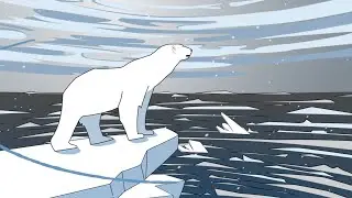 Majestic polar bear logo reveal free AE template