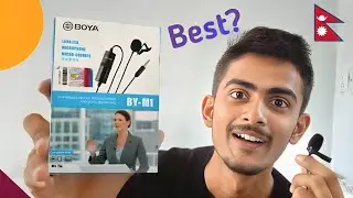 BOYA BY-M1 Lavalier Mic Review and Test. Boya Mic unboxing in nepali.