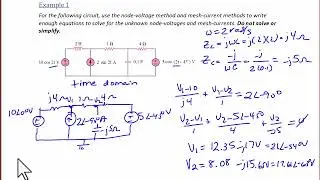 ECE204 Lecture 4-1a: AC Circuit Analysis - Mesh-Current and Node-Voltage Method