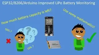 Tech Note 129 - ESP32/8266/Arduino Improved Li-ion/LiPo Battery Monitoring