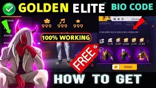 How to add Golden Elite Pass Bundles in Free Fire Account Bio | Golden Elite pass bio code