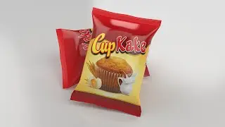 3DS Max-  MODELING OF cup cake PACKET part 01