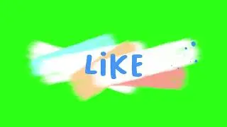 Animated LIKE Button Cartoon Green Screen Overlay