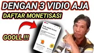 3 vidio bisa dapatkan syarat monrtisasi youtube , cara daftar monetisasi