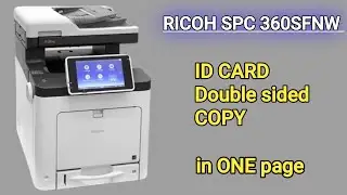 Double side ID card Copy Ricoh SPC 360sfnw Multifunction printer
