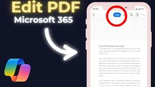 How To Edit PDF in Microsoft 365 in Mobile