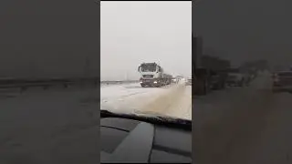 Трасса М4 Каменск Шахтинск завалило снегом 8.01.2024