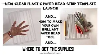 New Plastic Paper Bead Template Launch and Make Your Own Proper Paper Bead Tool!