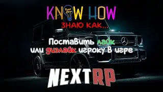 Know how или знаю как...Поставить лайк или дизлайк игроку в игру Next RP